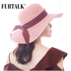 FURTALK Summer Hat for Mujer Straw Hats Wide Brim Sun Beach Hat   eb-99794295